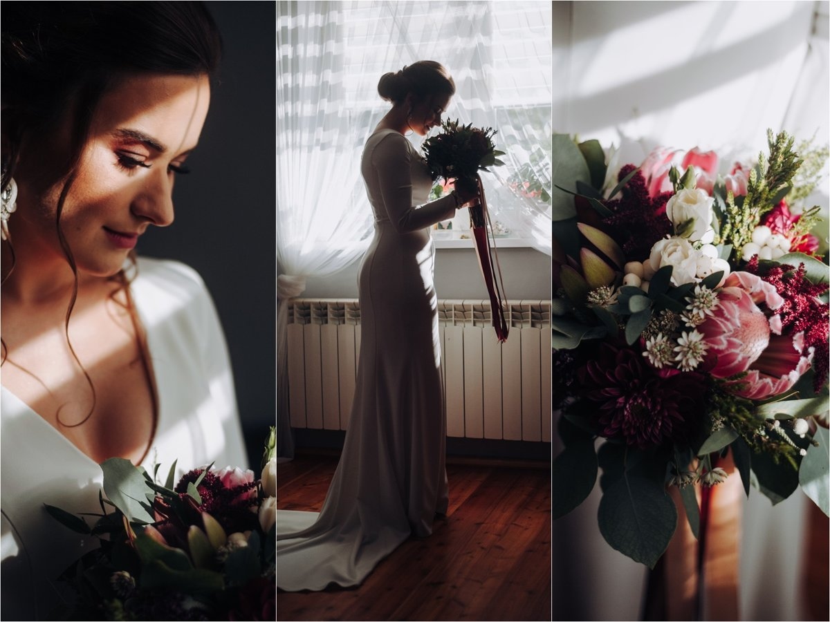 reportaż ślubny Toruń przygotowania do wesela, fotograf Marcin Mentel, światło w fotografii